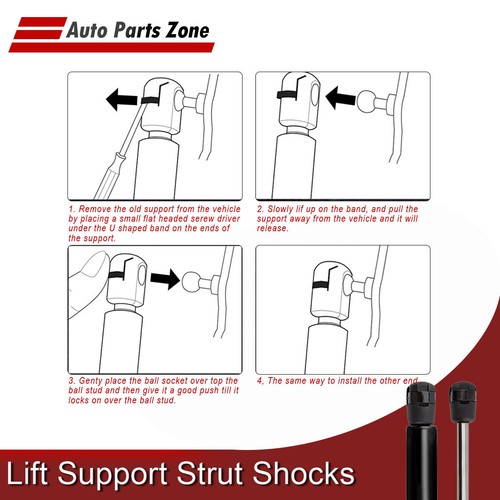 2X Liftgate Lift Supports For 2010-2018 Toyota 4Runner SR5 Sport Utility 4-Door - Picture 3 of 8