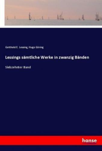 Thumbnail - Lessings Sämtliche Werke In Zwanzig Bänden Siebzehnter Band 3620