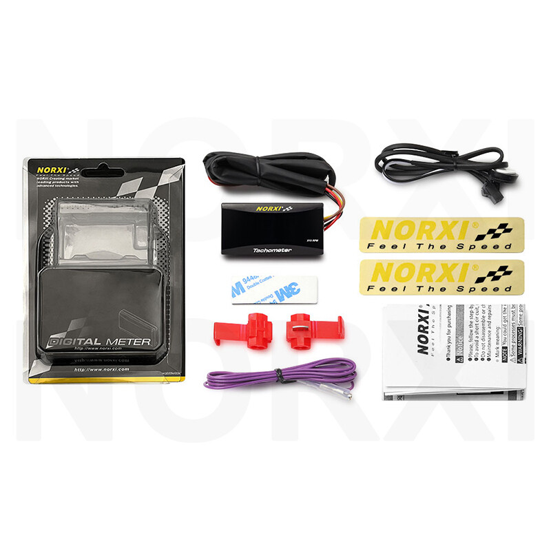 RPM Digital Inductive Tachometer Waterproof Tiny Digital Hour Tach ...