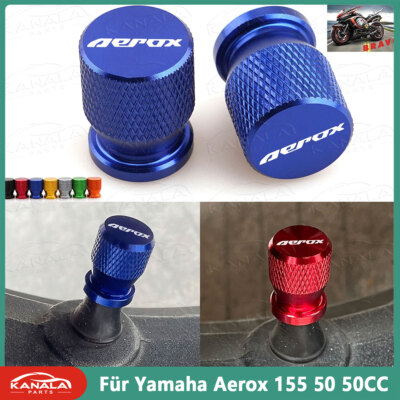 Für Yamaha Aerox 155 50CC CNC Aluminium Motorrad Rad Reifen Ventilkappe Zubehör