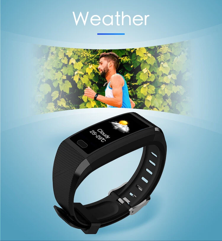 QualFit Bisz Fitness watch smart wristband T12 GPS tracker Sports smart bracelet - Image 3 of 4
