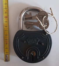 LUCCHETTO OAL D'EPOCA MAI USATO DI GROSSE DIMENSIONI ORIGINALE VEDI...