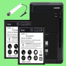 2x 7170mAh Li-ion Battery Universal Charger Pen f Samsung Galaxy Note 3 CDMA