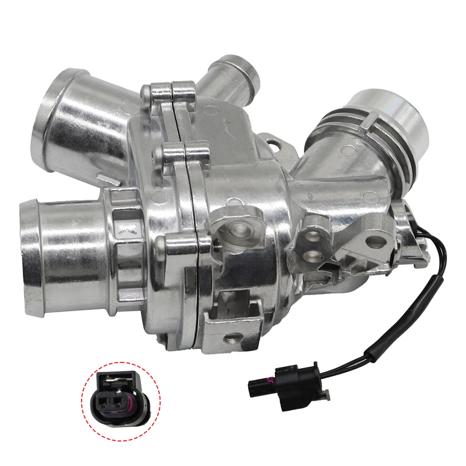 CONJUNTO DE CARCASA DE TERMOSTATO DE ALUMINIO PARA JAGUAR XF XJ TIPO F F-PACE LAND ROVER LR4 Foto 2 de 4