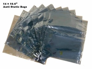 5 x Anti Static Shielding Bags 14 x 15.5"_No Print_Open End_In Stock