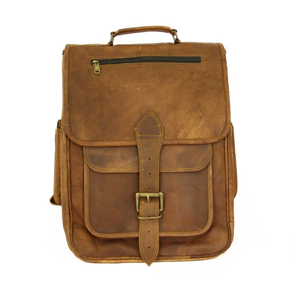 Mens leather computer clearance backpack