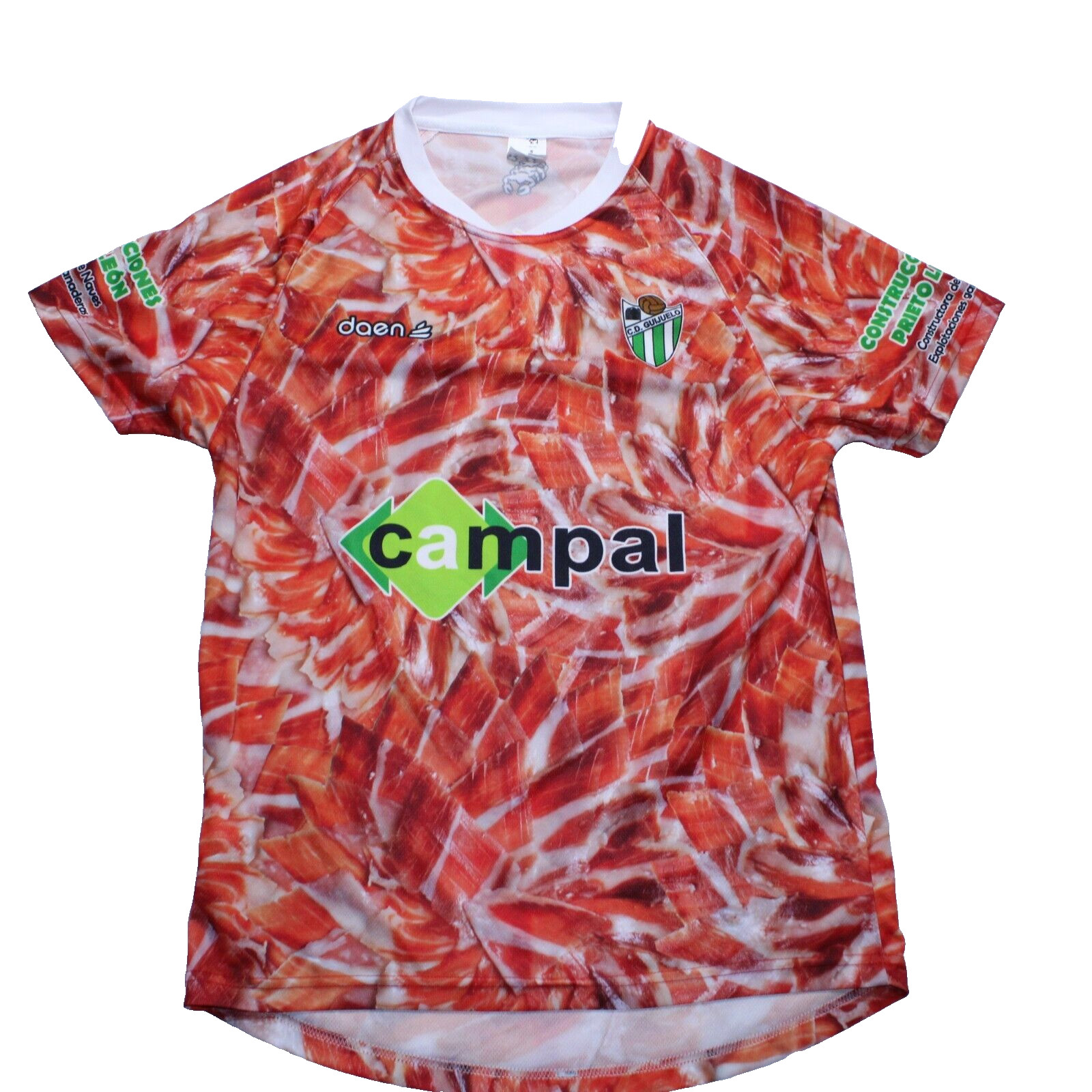 Camiseta de fútbol local CD Guijuelo 2015-16 pequeña España Jamón Fútbol Hecha en España