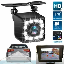 170° CMOS Car Rear View Backup Camera Reverse HD Night Vision Waterproof CAM Kit