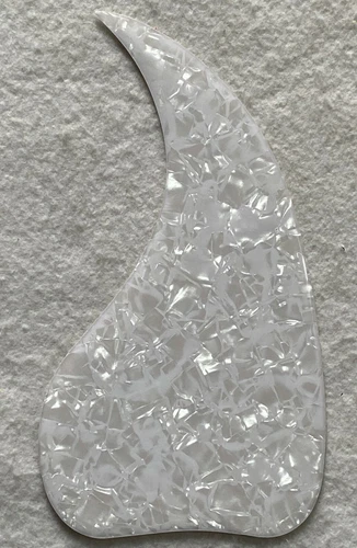 For Gibson J-45 Acoustic Guitar Crystal Self Adhesive Pickguard,White Pearl