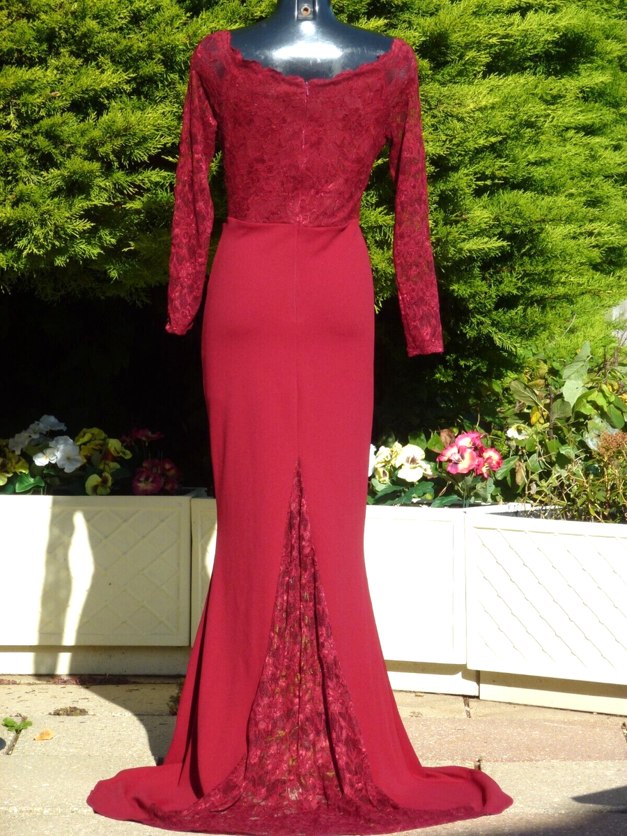 quiz red lace dress Quiz red sequin maxi dress, open backed. Super