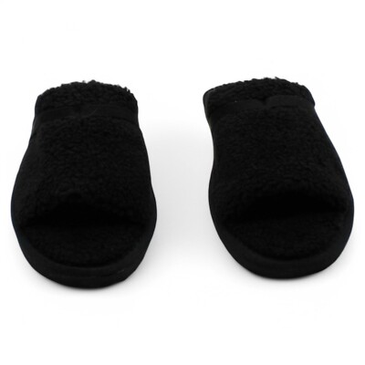 Journee Collection Women's Caterina Slipper - Faux Fur Open-Toe Slide, Tru Comfort Foam Footbed, Cozy House Shoes - View #6