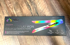 SB2 By Sutra Ceramic magnetic plates l Flat Iron straightener 1" - Rainbow