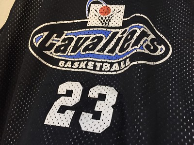 VINTAGE 90s CLEVELAND CAVALIERS TEAM ISSUED JERSEY LEBRON JAMES