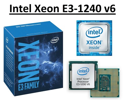 Intel Xeon E3-1240 v6 SR327 3,7   4,1 GHz, 8 MB, 4 Kerne, Sockel LGA1151, 72 W CPU
