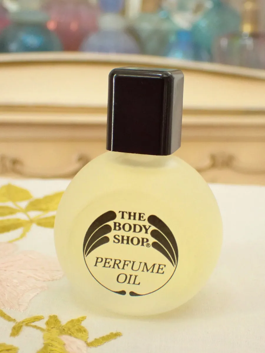 VTG 1980s The Body Shop VISIONARY Perfume Oil 1 Oz w Black Square Cap 1st  Gen.