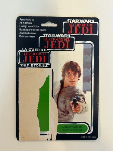Star Wars Vintage LUKE SKYWALKER Bespin Palitoy 70 back card back Original Rare