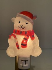 Christmas Polar Bear Wall Night Light Nostalgic 6  
