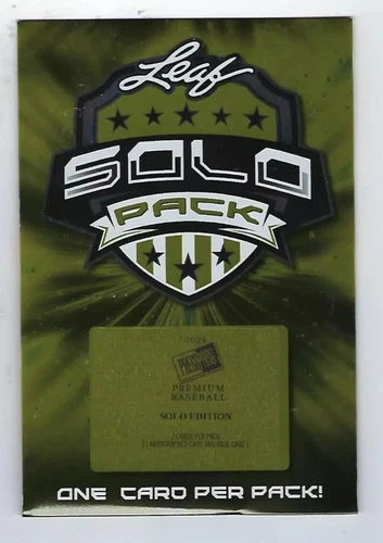 2024 Press Pass Premium Baseball Solo Pack New Sealed one auto per pack