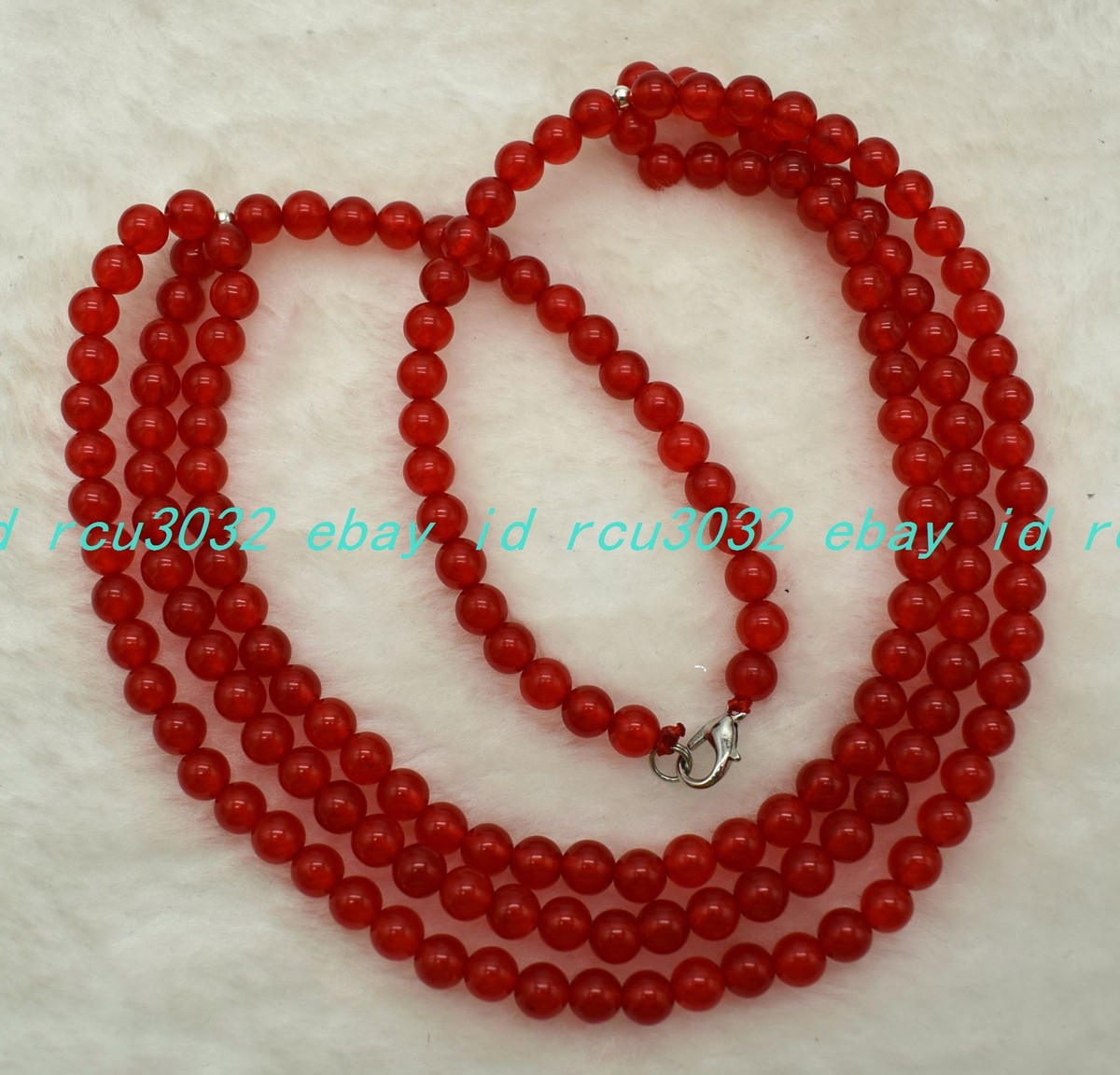 8mm Natural Red Jade Gemstone Round Beads Necklace Long 16-100'' AAA | eBay