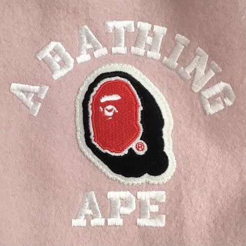 BAPE NFS Exclusive Sleeve Leather varsity jacket NIGO ladies APE Size SHORT - Picture 4 of 10