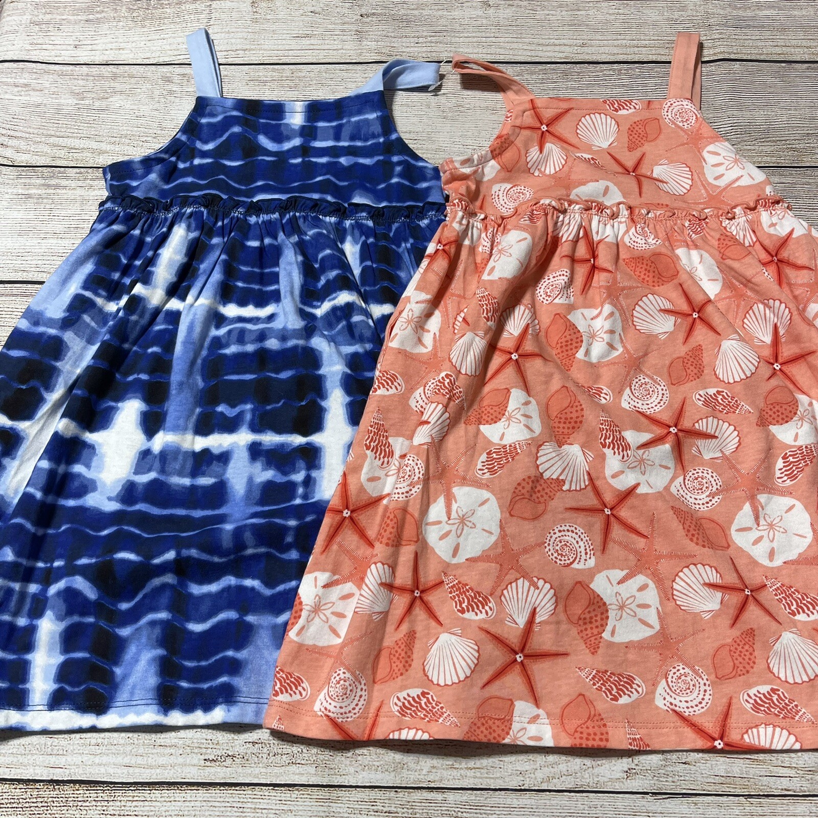 Robe D'été Grane Bleue Avec Dentelle - Taille 3 (Juniors), Genoux, 100% Coton, NWT