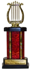 10" PERSONALIZED TROPHY AWARD YOUR CHOICE OF FIGURE, COLORS CUSTOM WORDING
