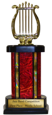 10'' PERSONALIZED TROPHY AWARD YOUR CHOICE OF FIGURE, COLORS CUSTOM WORDING