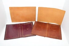 4 Vintage Leather Book Covers