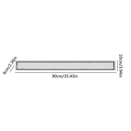 Linear Shower Drain, Stainless Steel Rectangle Shower Floor Drain - Picture 38 of 39