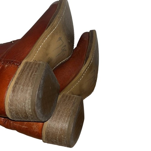 Stivali campus vintage Dingo stile western in pelle legno tacco impilato - 10,5 - Foto 6 di 8