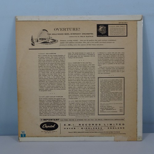 Overture! Hollywood Bowl Symphony Orchestra/Felix Slatkin UK Capitol SP8380 EX - Picture 2 of 9