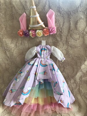 Handmade   lavender 'Unicorn''  for blythe/Pullip 1/6  