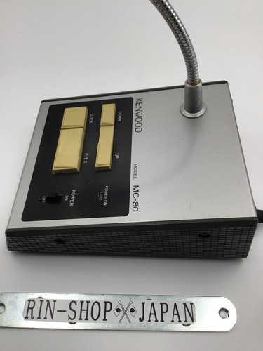 KENWOOD MC-80 Stojak Mikrofon biurkowy 8-pin Amatorskie hamradio Działający Doskonały - Zdjęcie 9 z 10
