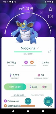 Compte Pokémon GO - Nidoqueen Costume Crown - Déjà Attrapé Ou 30 Jours - Japon