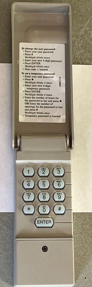 CRAFTSMAN # 139.53684 WIRELESS KEYLESS ENTRY, 976LM, 977LM SECURITY ...