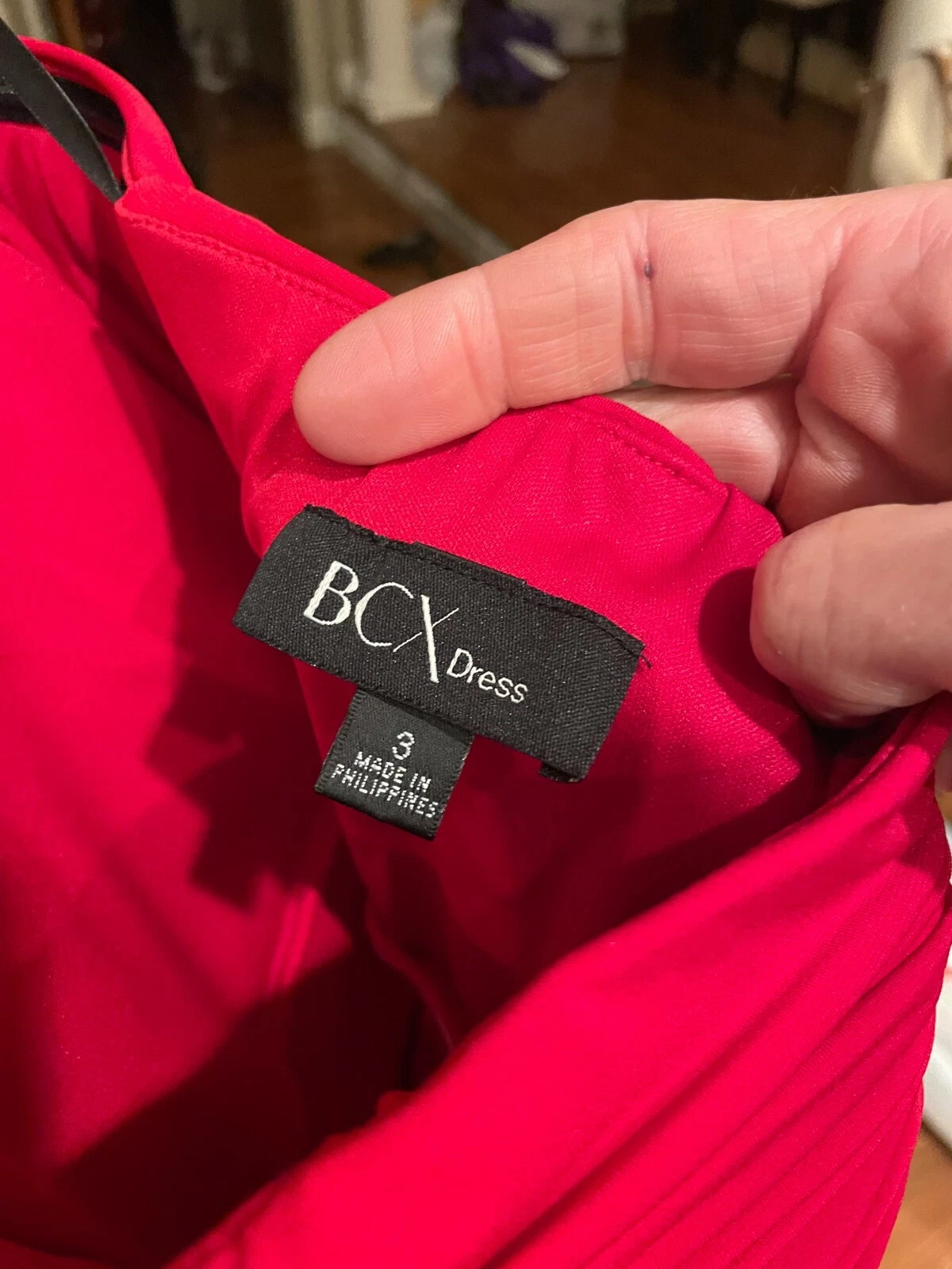 VALENTINO Abito formale prom Junior tg 3 rosso con dettaglio strass al busto di BCX