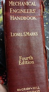 Mechanical Engineers Mark's Handbook  Lionel S. Marks Engineering Ref Old Rare