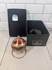 Palla di vetro natalizia Mostowski ornamento Komozja incernierata oro rosso gioiello - Polonia