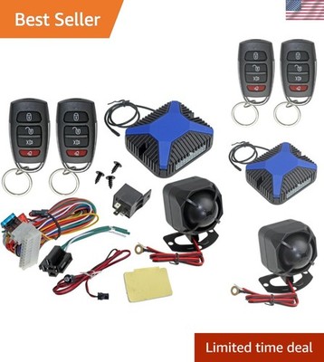 Advanced Car Security System: Keyless Entry & Trunk Pop - Dual Remotes