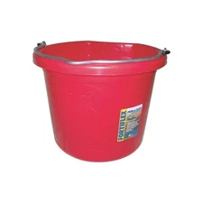 Fortex/Fortiflex FB-124 R Heavy Duty Flat Side Bucket, 12 in H, Fortalloy