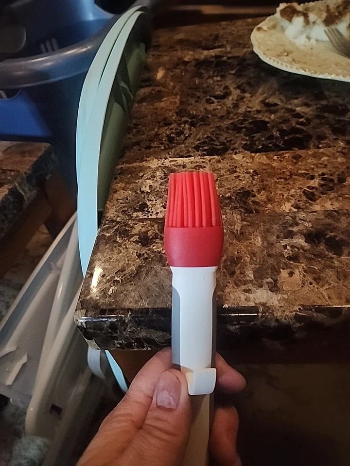 Cepillo basting de silicona para chef mimado 1755 parrilla barbacoa salsa tazón gancho de descanso Foto 4 de 4