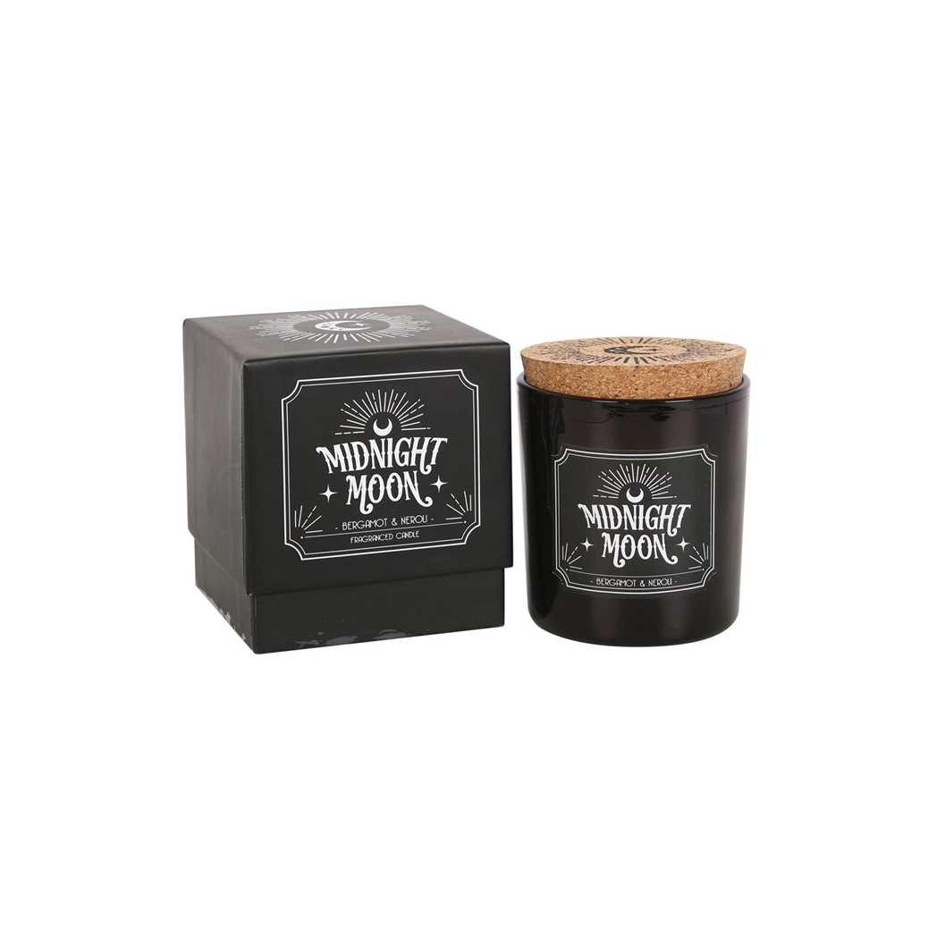 Midnight Moon Bergamot & Neroli Scented Candle, Gothic Pagan Home Fragrance Gift - Image 4