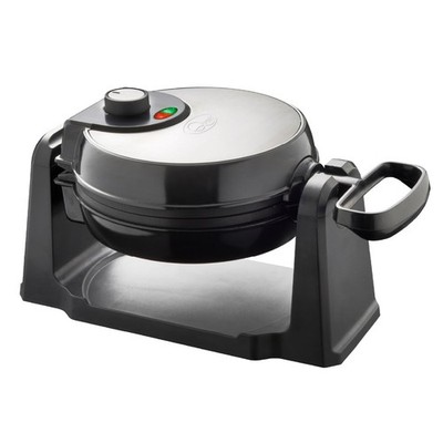 Quest Rotierendes Belgisches Waffeleisen/Antihaftbeschichtet Silber 