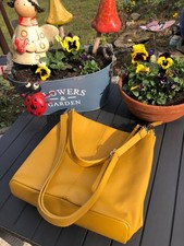 Handtasche echt Leder curry