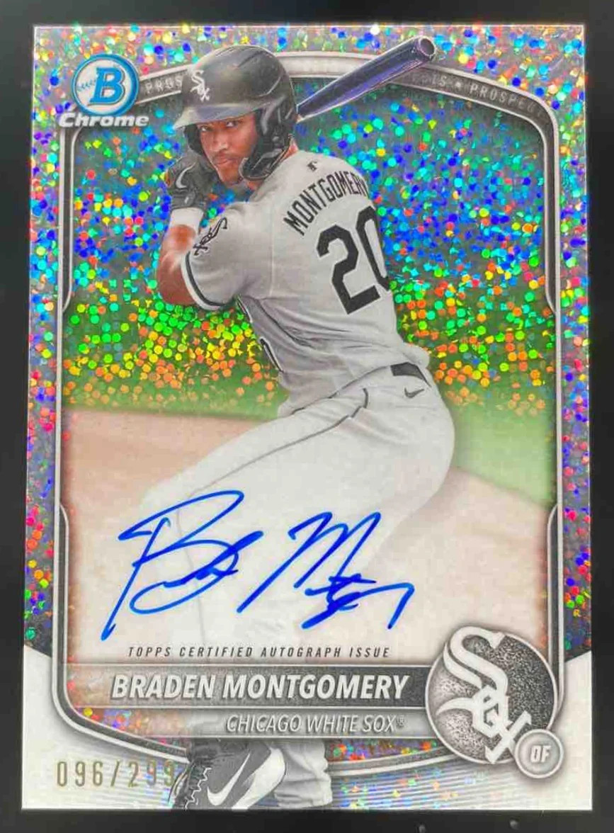 2025 Bowman Chrome Speckle Refractor #CPA-BM Braden Montgomery Auto /299