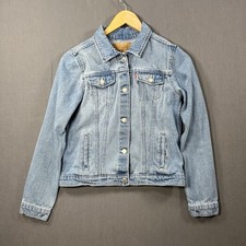 Levi  s Jean Jacket Youth Sz XL 13-15 Med Blue Trucker American Classic Denim