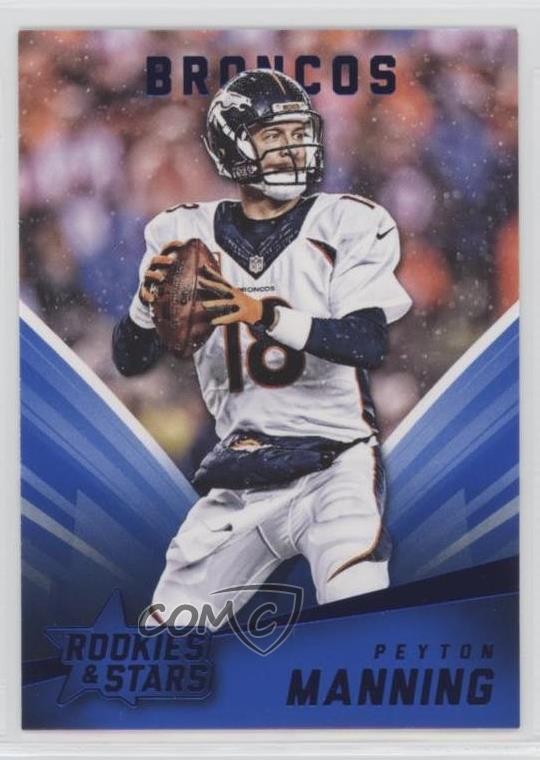 2015 Panini Rookies & Stars Retail Longevity Blue Peyton Manning #38 HOF 3n1