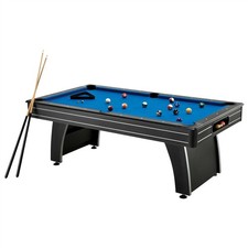 7ft Pool Table Blue Felt Billiard Table Set 2...