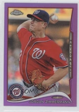 2014 Topps Chrome Retail Purple Refractor Jordan Zimmermann #57