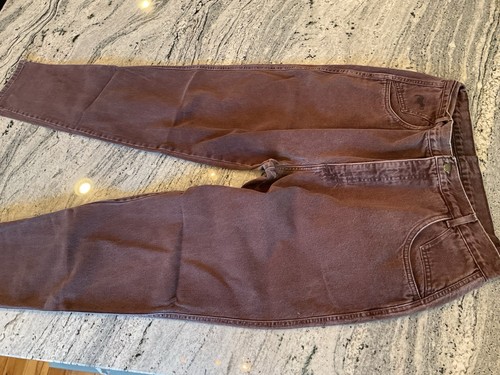 Pantaloni jeans marroni western vintage Roper vita alta senza tasca posteriore 20 USA - Foto 4 di 9